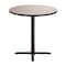 National Public Seating NPS Cafe Table, 36 Round, X Base, 36 Height CT13636XCGY - alternate 4